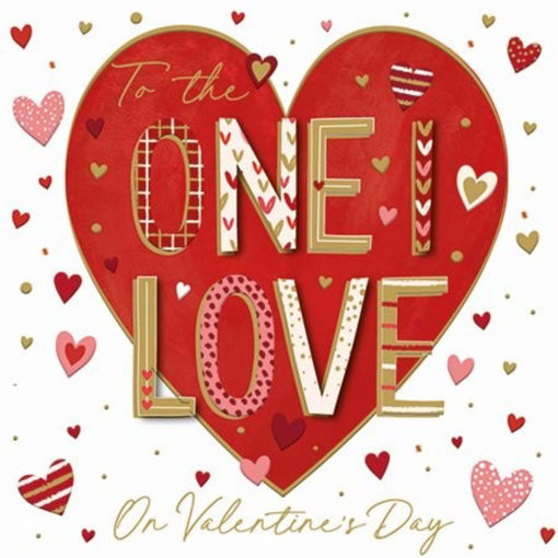 Picture of ONE I LOVE VALENTINE CARD